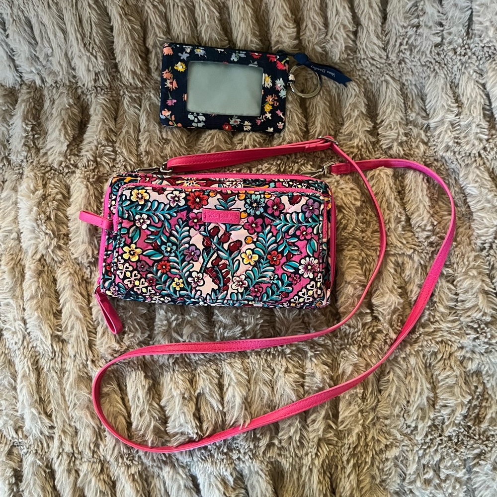 Vera Bradley wallet crossbody bag purse with change purse